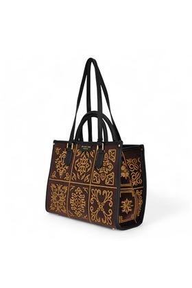 Borsa in velluto colore nero. MY BEST BAG | 1002-TABAC